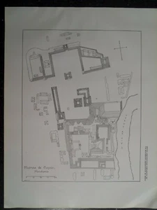 Plan Copán Classic Maya Site Honduras Mesoamerican Archaeology 1928 - Picture 1 of 1