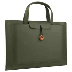 Laptop Bag Notebook Sleeve Case for Macbook Air Pro 13.3 14 15.6 inch PU Leather - Picture 1 of 27