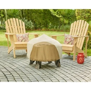 New Hampton Bay Universal Round Outdoor Patio Fire Pit Cover 30" in Diameter. - Picture 1 of 5