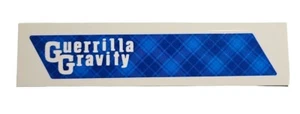 Guerrilla Gravity OEM Marco Calcomanía Drive Side Downtube 6" x 1" Azul Cuadros - Imagen 1 de 7