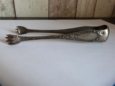 ancienne pince a sucre en argent poinçon minerve 1er titre - Photo 1/3