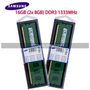 Samsung 16 GB (2x8GB) DDR3-1333 PC3-10600 Desktop DIMM Nicht-ECC Speicher 240PIN - Bild 1 von 6