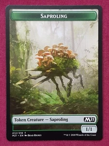 Magic The Gathering 2021 CORE SET M21 SAPROLING token card MTG - Picture 1 of 2