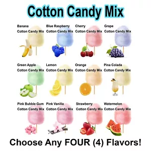 FLOSSINE 4 COTTON CANDY FLAVOR mix w/ SUGAR FLAVORING - Picture 1 of 2