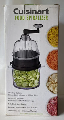 Cuisinart Food Spiralizer MANUAL 3 Cutting Options 4 Cup Brand New - Image 1 of 4