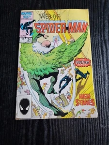 WEB OF SPIDER-MAN #24 - VOLUME 1 MARVEL 🗝 2ND CAMEO OF EDDIE BROCK 🗝 - Imagen 1 de 2