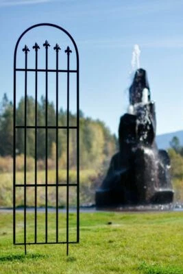 Enrejado de jardín grande H Potter GAR525 hierro forjado jardín patio arte acabado negro Foto 1 de 4