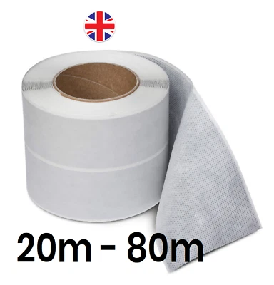 AQUA Self-adhesive 20m - 80m fleece Butyl Waterproof Tanking Tape MULTI LISTING