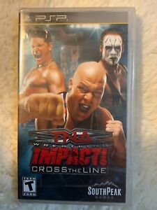 TNA Wrestling Impact! Cross the Line PSP NOWY Sting Kurt Angle A.J. Style WWE