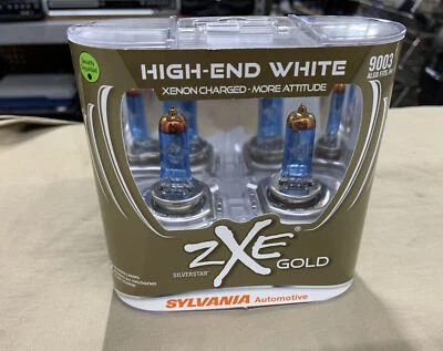 Sylvania 9003SZ.PB2 SilverStar zXe GOLD 9003 Halogen Bulbs H4 - Image 1 of 2