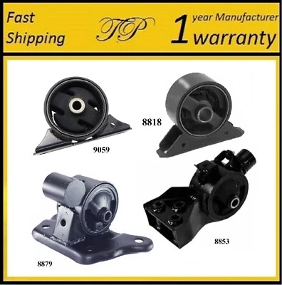 4 PIEZAS MONTAJE DE MOTOR Y TRANSMISIÓN PARA MITSUBISHI MIRAGE 1997-1998 1,5 L - transmisión automática Foto 1 de 4