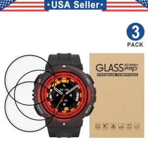 3 pièces de protection d'écran en verre trempé pour Huami Amazfit Active Edge 33,5 mm - Photo 1 sur 1