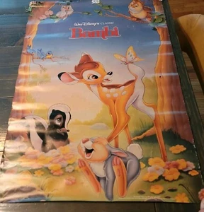 Vintage RARE Walt Disney’s Bambi Movie Poster 1988 Sears Commemorative Edition - Picture 1 of 8