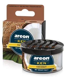 AREON KEN Car Air Freshener I Coconut Scent I (can with open/close vent system)  - Picture 1 of 2