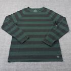 American Eagle Pullover Sweatshirt Mens Size LT Athletic Fit Green Black