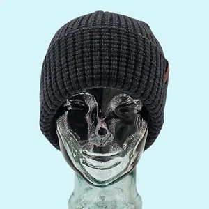 Obermeyer Hat Beanie Basalt Big Sur Cuffed Rib Knit Foldover Cuff Minimalist!! - Picture 1 of 6