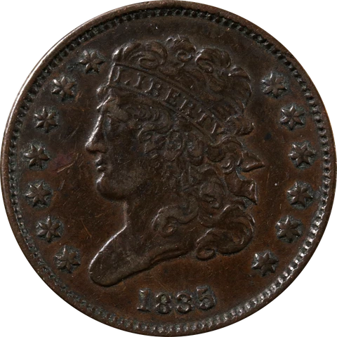 1835 Half Cent Great Deals From The Executive Coin Company Cover