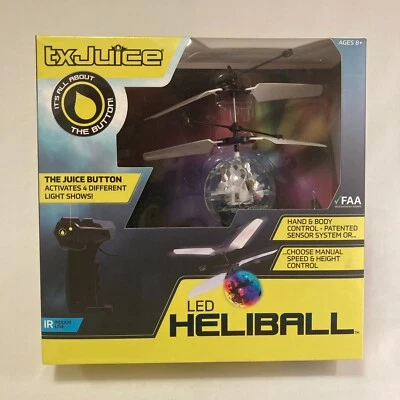 TX Juice LED HELIBALL Patented Hand & Body Control Spectacular Light Wow Stuff - Image 1 of 4