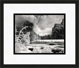 Ansel Adams Gates Of The Valley Winter Yosemite CA individuell gerahmter Druck - Bild 1 von 1