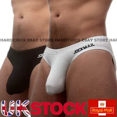 Jockmail Mens Contoured Bulge Enhancing Pouch High Leg Mini Underwear Brief - Image 1 of 4