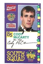 Cody McCarty 2005 SENIOR BOWL ROOKIE CARD RC Signed Autographed TCU Horned Frogs