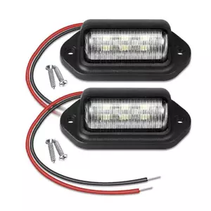 2PCS 6 LED Car License Number Plate Light For SUV Truck Trailer Van Tag Step Lam - Picture 1 of 8
