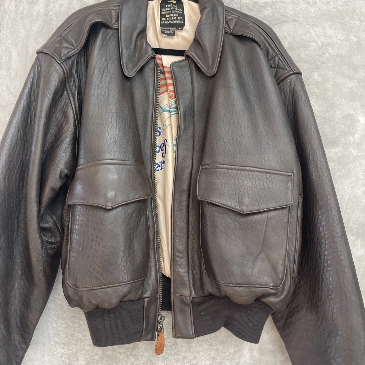Avirex A2 Flight Jacket In Men'S Coats & Jackets for sale - eBay