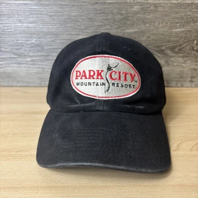 Винтажная мужская кепка Park City Mountain Resort с ремешком на спине вышитая для катания на лыжах - Изображение 1 из 4