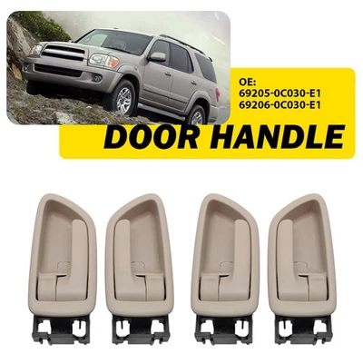 Door Handle Inside Interior Beige For 2001-2007 Toyota Sequoia/2000-2004 Avalon - Image 1 of 4