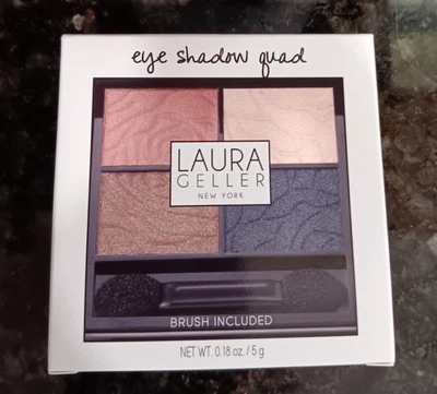 NIB Laura Geller Eyeshadow Quad Clay Cream Latte Afternoon Tea Hyde Park Grn - Image 1 of 3