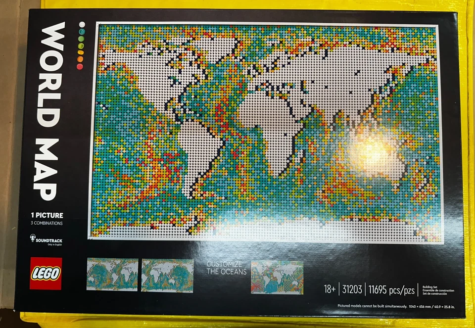 Lego 31203 World Map 11,695pcs - New - Factory Sealed - Free Shipping - Image 1 of 4