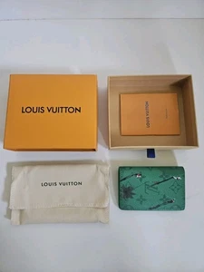 Louis Vuitton Pocket Organizer Golf Green M14880 / Men's Card Holder 143001318 - Picture 1 of 5