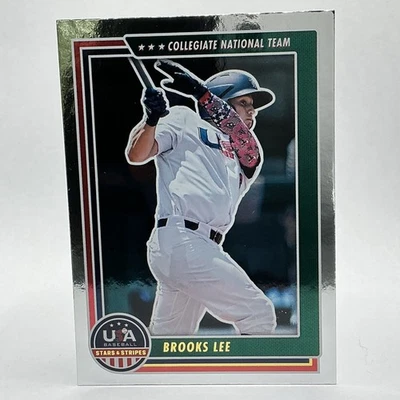 2022 Panini USA Stars & Stripes BROOKS LEE  RC FOIL Collegiate - Image 1 of 2