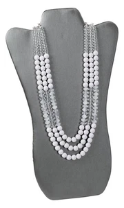 SSWBasics Tall Gray Necklace Display Easel - Case of 25 - Picture 1 of 1