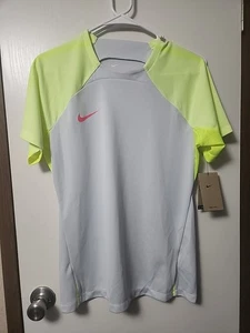 Nike Damen Dri-FIT Strike Trainingstop Platinum Volt Hyper Pink Größe Medium - Bild 1 von 6
