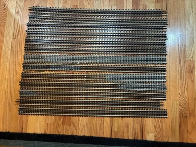 [T-O] Atlas O Scale (Qty 13) 6056 O 40" Flex w/Simulated Wood Ties Used! - Image 1 of 4