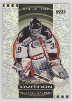 1999-00 Upper Deck Ovation Standing Ovation /50 Dominik Hasek #83 HOF - Image 1 of 2