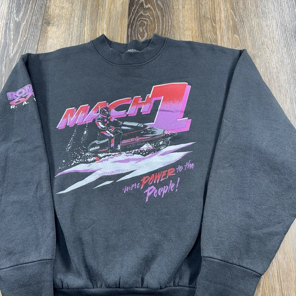 Sudadera De Colección Ski Doo Para Hombres L Negra Moto de Nieve Equipo Mach 1 Rotax 670 Carreras Foto 1 de 4