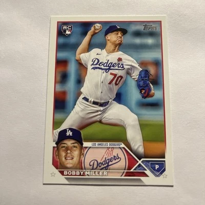 2023 Topps Update Bobby Miller #US188 RC Los Angeles Dodgers - Image 1 of 2