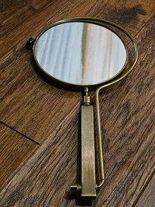 Vintage Mid Century Messing & Metall französischer verstellbarer Tischspiegel - Bild 1 von 7