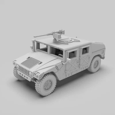 3D Printed 1/72 United States  Hummer H1 wheeled vehicle Unpainted - Image 1 of 4