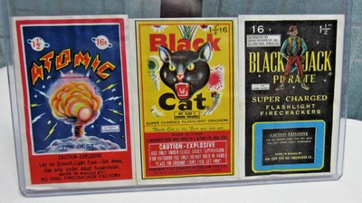 Atomic Black Cat Black Jack Firecracker Label's Bela Coleção - Imagem 1 de 2