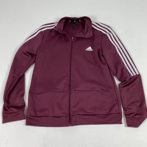 Chaqueta Adidas Mujer Grande Púrpura AEROREADY Primegreen Pista Cremallera Completa Atlética - Imagen 1 de 11