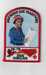 2006 OA Cardinal Conclave SR-7B Preserve Our Traditions RED Bdr - Picture 1 of 1