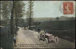 FRA. RPPC Circuit de la Seine-Inferieure No.28 - The Road to St Martin 1910 - Picture 1 of 2