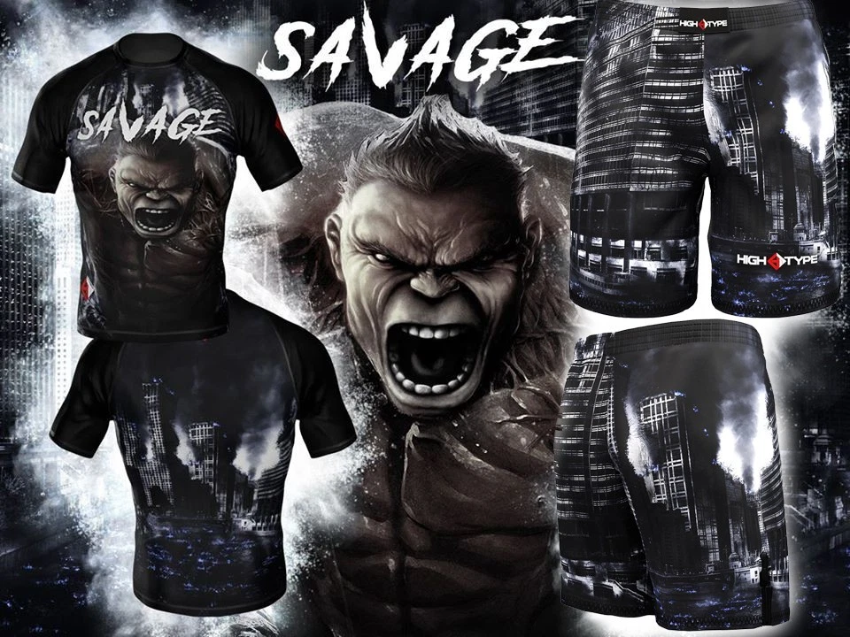 High Type KIDS Rash Guard Savage -  BJJ MMA Judo - Image 1 of 2