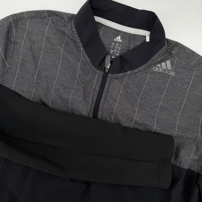 Adidas Supernova Climaproof Men Running Training Jacket Black Grey Zip Large - Image 1 of 4