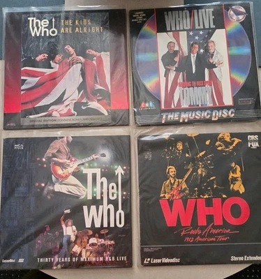 Rare The WHO Laserdisc Lot Of 6 - Tommy - Rocks America - Live -Who's Better... - Image 1 of 4
