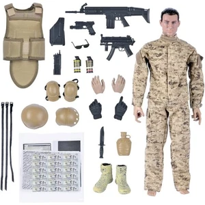 Figura de acción 1/6 Army Solder ANB01 ACU Desert modelo militar juguetes coleccionables - Imagen 1 de 12