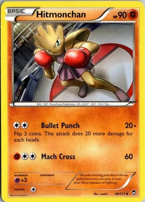Hitmonchan XY - Furious Fists #48/111 Uncommon LP+ - Image 1 of 2